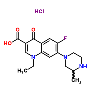 98079-48-2  1-ethyl-6-fluoro-7-(3-methylpiperazin-1-yl)-4-oxo-1,4-dihydroquinoline-3-carboxylic acid hydrochloride