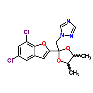 98519-01-8  1-{[2-(5,7-dichloro-1-benzofuran-2-yl)-4,5-dimethyl-1,3-dioxolan-2-yl]methyl}-1H-1,2,4-triazole