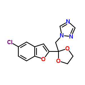 98519-05-2  1-{[2-(5-chloro-1-benzofuran-2-yl)-1,3-dioxolan-2-yl]methyl}-1H-1,2,4-triazole