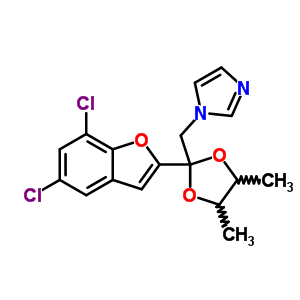 98519-17-6  1-{[2-(5,7-dichloro-1-benzofuran-2-yl)-4,5-dimethyl-1,3-dioxolan-2-yl]methyl}-1H-imidazole
