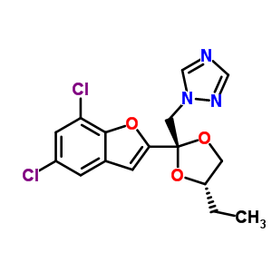98519-25-6  1-{[(2R,4S)-2-(5,7-dichloro-1-benzofuran-2-yl)-4-ethyl-1,3-dioxolan-2-yl]methyl}-1H-1,2,4-triazole