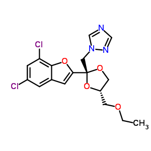 98519-31-4  1-{[(2R,4S)-2-(5,7-dichloro-1-benzofuran-2-yl)-4-(ethoxymethyl)-1,3-dioxolan-2-yl]methyl}-1H-1,2,4-triazole