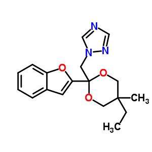 98519-32-5;98532-78-6  1-{[2-(1-benzofuran-2-yl)-5-ethyl-5-methyl-1,3-dioxan-2-yl]methyl}-1H-1,2,4-triazole