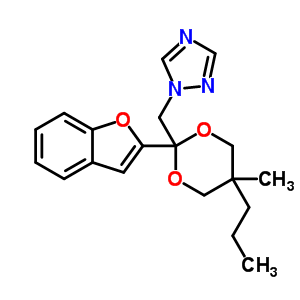 98519-33-6;98532-79-7  1-{[2-(1-benzofuran-2-yl)-5-methyl-5-propyl-1,3-dioxan-2-yl]methyl}-1H-1,2,4-triazole