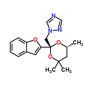 98519-35-8  1-{[(2R,6R)-2-(1-benzofuran-2-yl)-4,4,6-trimethyl-1,3-dioxan-2-yl]methyl}-1H-1,2,4-triazole