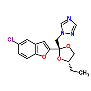 98519-43-8  1-{[(2R,4S)-2-(5-chloro-1-benzofuran-2-yl)-4-ethyl-1,3-dioxolan-2-yl]methyl}-1H-1,2,4-triazole