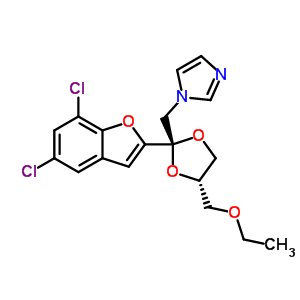 98519-46-1  1-{[(2R,4S)-2-(5,7-dichloro-1-benzofuran-2-yl)-4-(ethoxymethyl)-1,3-dioxolan-2-yl]methyl}-1H-imidazole