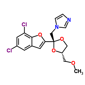 98519-48-3  1-{[(2R,4S)-2-(5,7-dichloro-1-benzofuran-2-yl)-4-(methoxymethyl)-1,3-dioxolan-2-yl]methyl}-1H-imidazole
