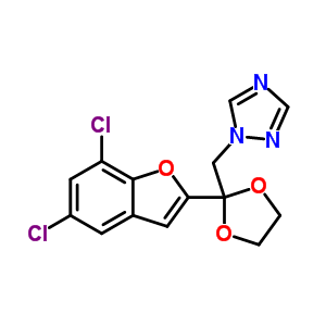 98532-67-3  1-{[2-(5,7-dichloro-1-benzofuran-2-yl)-1,3-dioxolan-2-yl]methyl}-1H-1,2,4-triazole