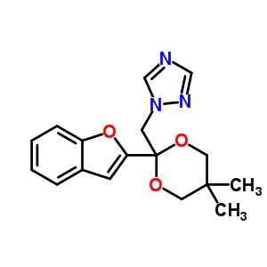 98532-75-3  1-{[2-(1-benzofuran-2-yl)-5,5-dimethyl-1,3-dioxan-2-yl]methyl}-1H-1,2,4-triazole