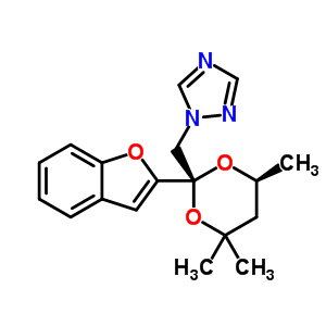98532-82-2  1-{[(2R,6S)-2-(1-benzofuran-2-yl)-4,4,6-trimethyl-1,3-dioxan-2-yl]methyl}-1H-1,2,4-triazole