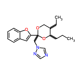 98532-85-5  1-{[2-(1-benzofuran-2-yl)-5-ethyl-4-propyl-1,3-dioxan-2-yl]methyl}-1H-1,2,4-triazole