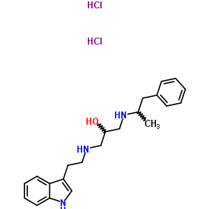 98608-97-0  1-{[2-(1H-indol-3-yl)ethyl]amino}-3-[(1-methyl-2-phenylethyl)amino]propan-2-ol dihydrochloride