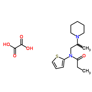 98657-46-6  N-(2-piperidin-1-ylpropyl)-N-thiophen-2-ylpropanamide ethanedioate