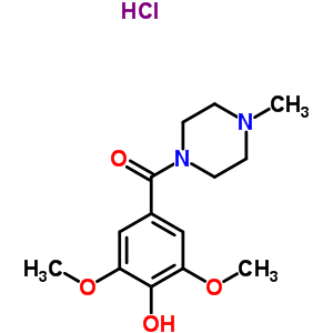 98795-79-0  2,6-dimethoxy-4-[(4-methylpiperazin-1-yl)carbonyl]phenol hydrochloride