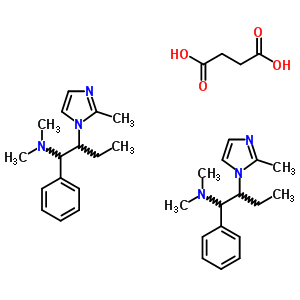 98836-51-2  N,N-dimethyl-2-(2-methyl-1H-imidazol-1-yl)-1-phenylbutan-1-amine butanedioate (2:1)