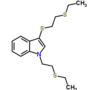 98983-47-2  1-[2-(ethylsulfanyl)ethyl]-3-{[2-(ethylsulfanyl)ethyl]sulfanyl}-1H-indole