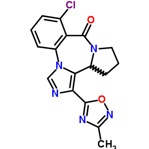 99609-25-3  8-chloro-1-(3-methyl-1,2,4-oxadiazol-5-yl)-11,12,13,13a-tetrahydro-9H-imidazo[1,5-a]pyrrolo[2,1-c][1,4]benzodiazepin-9-one