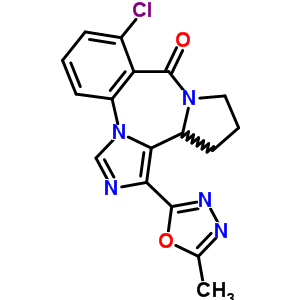 99609-37-7  8-chloro-1-(5-methyl-1,3,4-oxadiazol-2-yl)-11,12,13,13a-tetrahydro-9H-imidazo[1,5-a]pyrrolo[2,1-c][1,4]benzodiazepin-9-one