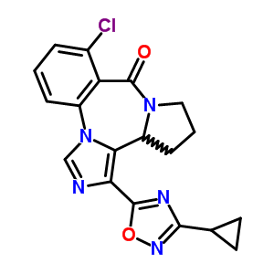 99609-48-0  8-chloro-1-(3-cyclopropyl-1,2,4-oxadiazol-5-yl)-11,12,13,13a-tetrahydro-9H-imidazo[1,5-a]pyrrolo[2,1-c][1,4]benzodiazepin-9-one