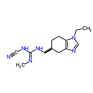 99700-08-0  1-cyano-3-[(1-ethyl-4,5,6,7-tetrahydro-1H-benzimidazol-5-yl)methyl]-2-methylguanidine