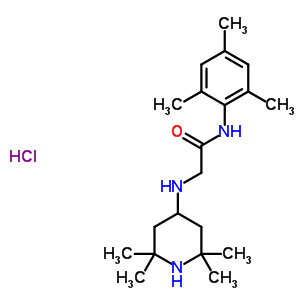 123202-91-5  N~2~-(2,2,6,6-tetramethylpiperidin-4-yl)-N-(2,4,6-trimethylphenyl)glycinamide hydrochloride