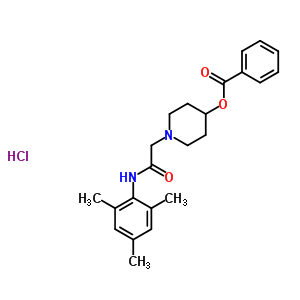 123202-96-0  1-{2-oxo-2-[(2,4,6-trimethylphenyl)amino]ethyl}piperidin-4-yl benzoate hydrochloride