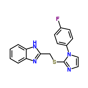 123823-67-6  2-({[1-(4-fluorophenyl)-1H-imidazol-2-yl]sulfanyl}methyl)-1H-benzimidazole