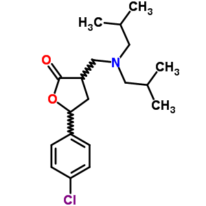124500-12-5  3-{[bis(2-methylpropyl)amino]methyl}-5-(4-chlorophenyl)dihydrofuran-2(3H)-one