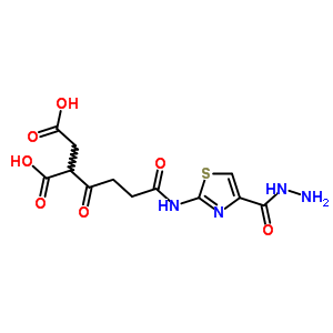 124841-02-7  2-(4-{[4-(hydrazinocarbonyl)-1,3-thiazol-2-yl]amino}-4-oxobutanoyl)butanedioic acid