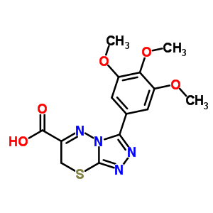 126598-33-2  3-(3,4,5-trimethoxyphenyl)-7H-[1,2,4]triazolo[3,4-b][1,3,4]thiadiazine-6-carboxylic acid