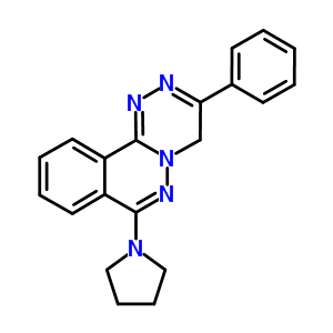 126650-73-5  3-phenyl-7-pyrrolidin-1-yl-4H-[1,2,4]triazino[3,4-a]phthalazine
