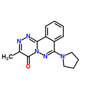 126650-79-1  3-methyl-7-pyrrolidin-1-yl-4H-[1,2,4]triazino[3,4-a]phthalazin-4-one