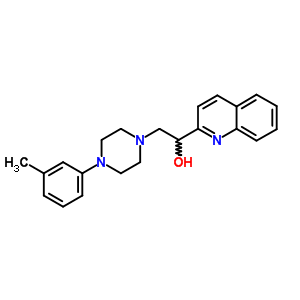 126921-39-9  2-[4-(3-methylphenyl)piperazin-1-yl]-1-quinolin-2-ylethanol