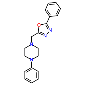 127718-45-0  1-phenyl-4-[(5-phenyl-1,3,4-oxadiazol-2-yl)methyl]piperazine