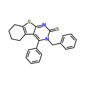 128352-82-9  3-benzyl-4-phenyl-5,6,7,8-tetrahydro[1]benzothieno[2,3-d]pyrimidine-2(3H)-thione