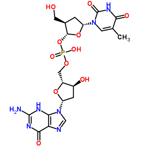 144740-34-1;4251-20-1  2'-deoxy-5'-O-(hydroxy{[(2R,3R,5R)-3-(hydroxymethyl)-5-(5-methyl-2,4-dioxo-3,4-dihydropyrimidin-1(2H)-yl)tetrahydrofuran-2-yl]oxy}phosphoryl)guanosine