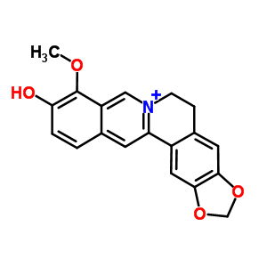 18207-71-1  10-hydroxy-9-methoxy-5,6-dihydro[1,3]dioxolo[4,5-g]isoquino[3,2-a]isoquinolin-7-ium