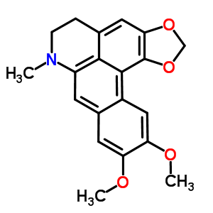 19843-03-9  10,11-dimethoxy-7-methyl-6,7-dihydro-5H-[1,3]benzodioxolo[6,5,4-de]benzo[g]quinoline