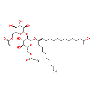 20246-59-7  13-{[6-O-acetyl-2-O-(6-O-acetyl-beta-D-glucopyranosyl)-beta-D-glucopyranosyl]oxy}docosanoic acid