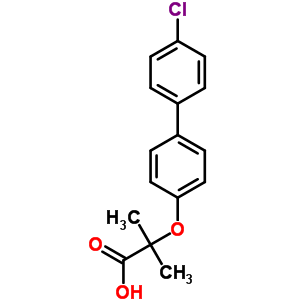 21340-66-9  2-[(4'-chlorobiphenyl-4-yl)oxy]-2-methylpropanoic acid