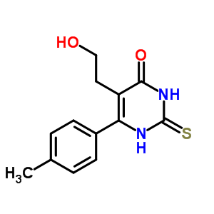 21585-15-9  5-(2-hydroxyethyl)-6-(4-methylphenyl)-2-thioxo-2,3-dihydropyrimidin-4(1H)-one