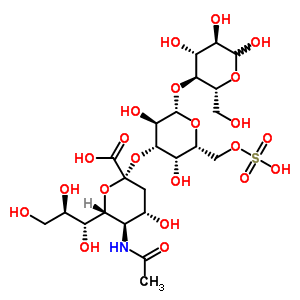 22352-48-3  5-(acetylamino)-3,5-dideoxy-D-glycero-alpha-D-galacto-non-2-ulopyranonosyl-(2->3)-6-O-sulfo-beta-D-galactopyranosyl-(1->4)-D-glucopyranose