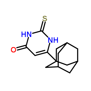 23939-19-7  2-thioxo-6-(tricyclo[3.3.1.1~3,7~]dec-1-yl)-2,3-dihydropyrimidin-4(1H)-one