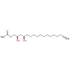 24607-06-5  (2S,4S)-2,4-dihydroxyheptadec-16-yn-1-yl acetate