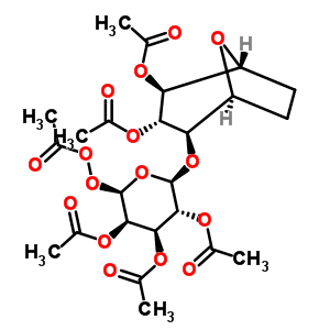 25878-57-3  (2R,3R,4R,5R,6R)-2-(acetylperoxy)-6-{[(1S,2R,3S,4S,5R)-3,4-bis(acetyloxy)-8-oxabicyclo[3.2.1]oct-2-yl]oxy}tetrahydro-2H-pyran-3,4,5-triyl triacetate (non-preferred name)