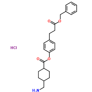 27725-13-9  4-[3-(benzyloxy)-3-oxopropyl]phenyl 4-(aminomethyl)cyclohexanecarboxylate hydrochloride