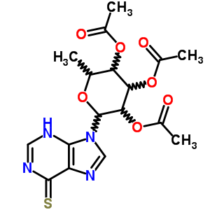 27894-32-2  9-(2,3,4-tri-O-acetyl-6-deoxyhexopyranosyl)-3,9-dihydro-6H-purine-6-thione