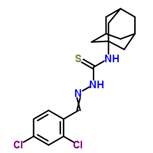 32403-16-0  2,4-dichlorobenzaldehyde N-tricyclo[3.3.1.1~3,7~]dec-1-ylthiosemicarbazone