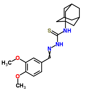 32403-39-7  3,4-dimethoxybenzaldehyde N-tricyclo[3.3.1.1~3,7~]dec-1-ylthiosemicarbazone